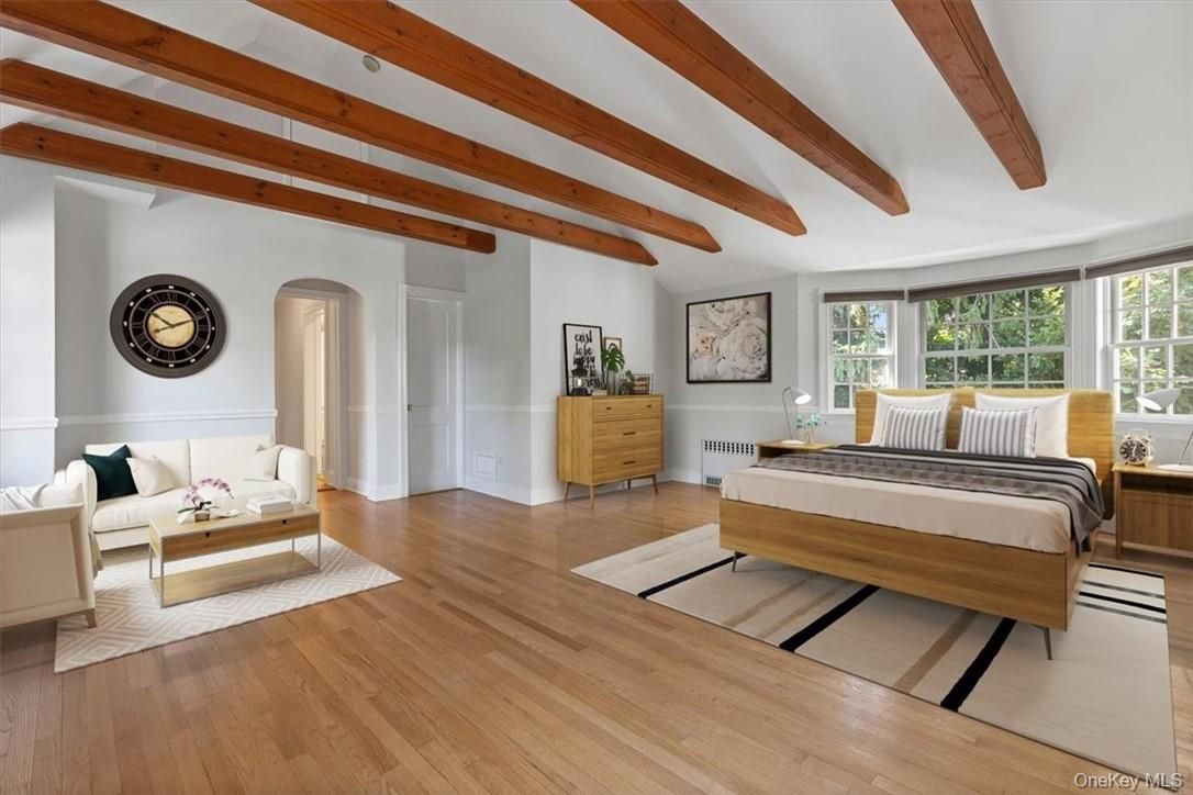 Bedroom, Interior, Wooden Beams, Wood Texture Flooring