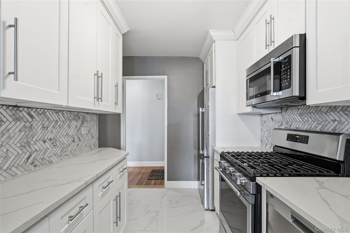 Interior, Kitchen, Marble, Wood Texture Flooring