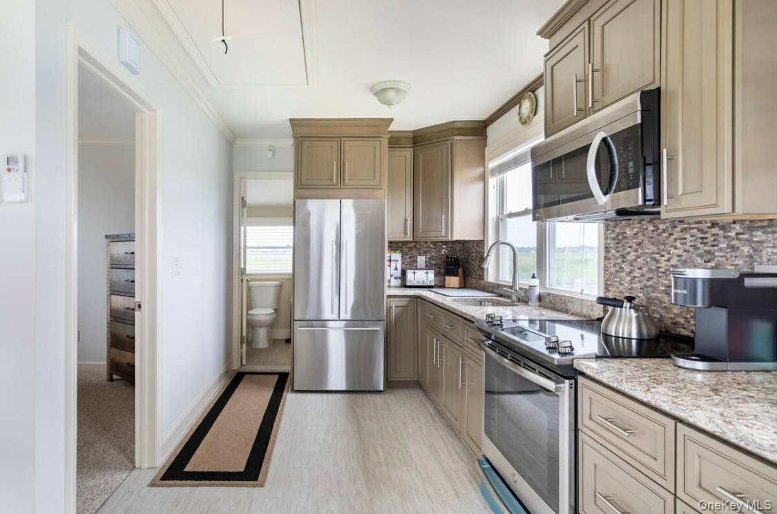 Interior, Kitchen, Wood Texture Flooring