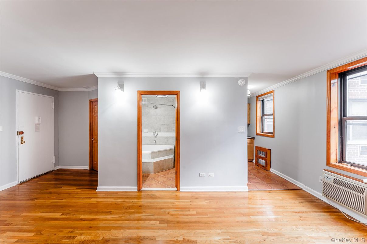Bathroom, Empty room, Interior, Wood Texture Flooring