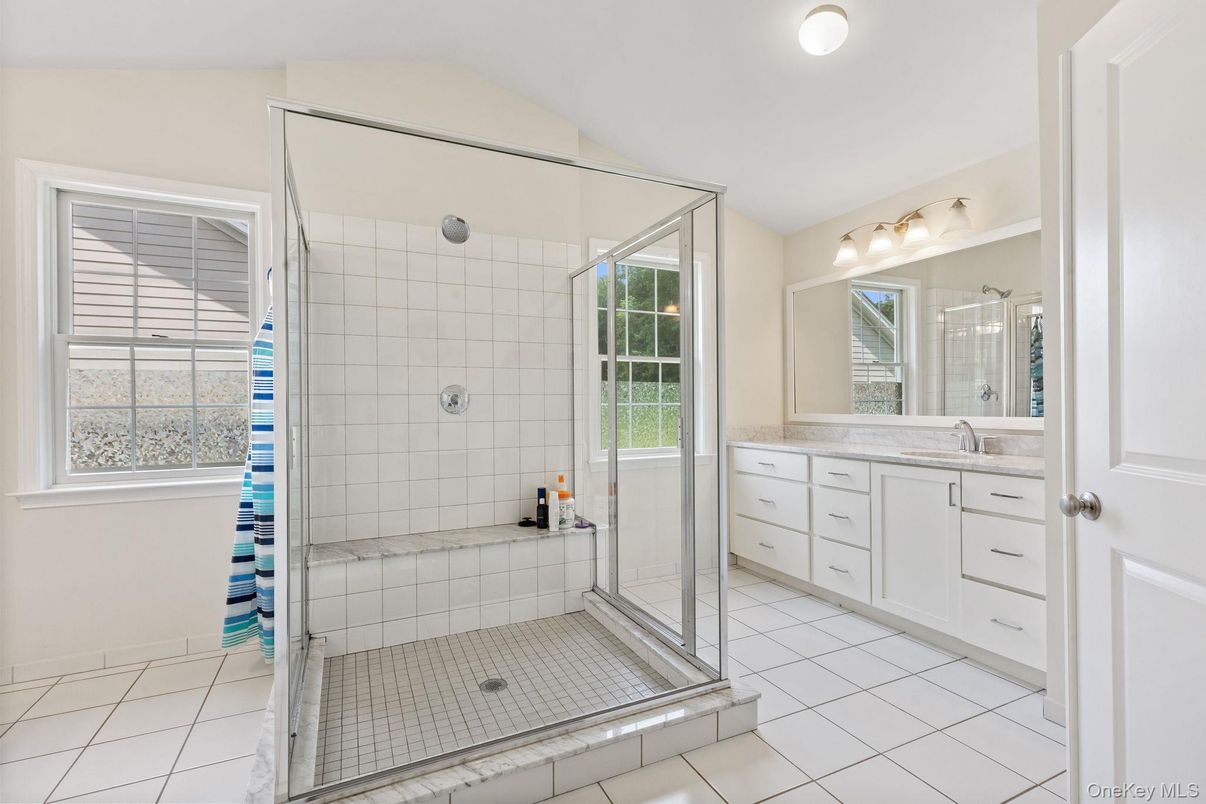 Bathroom, Dual Sink Vanities, Glass Shower, Interior