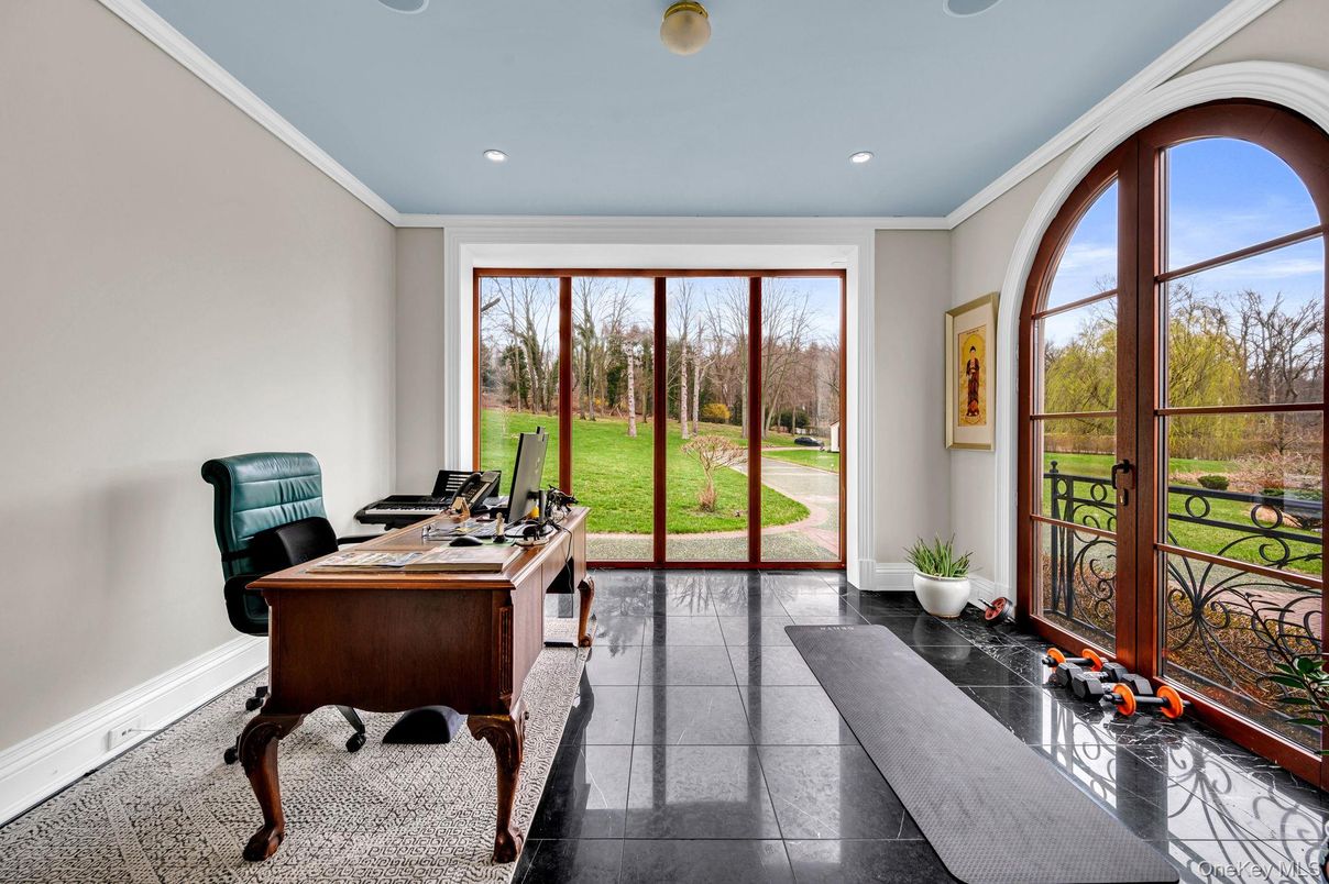 Home Office, Interior, Recessed Lighting