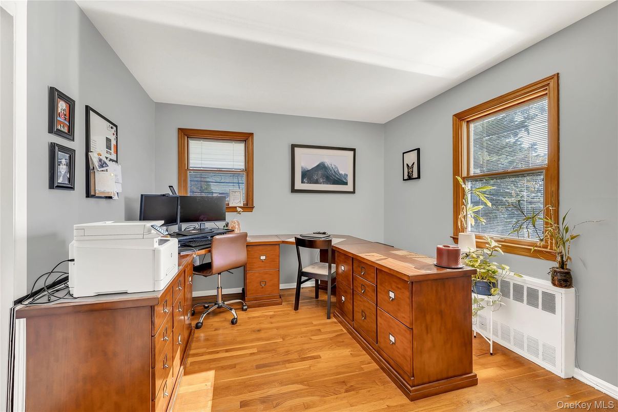Home Office, Interior, Wood Texture Flooring