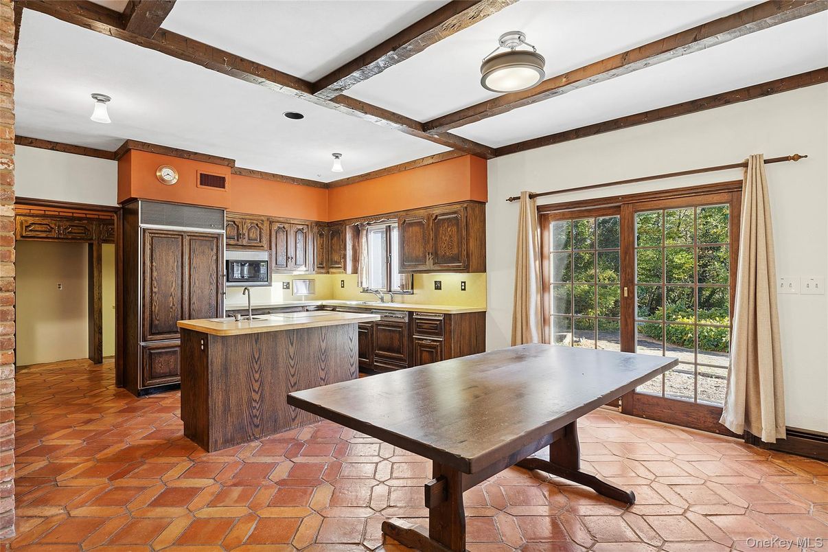 Interior, Kitchen, Wooden Beams