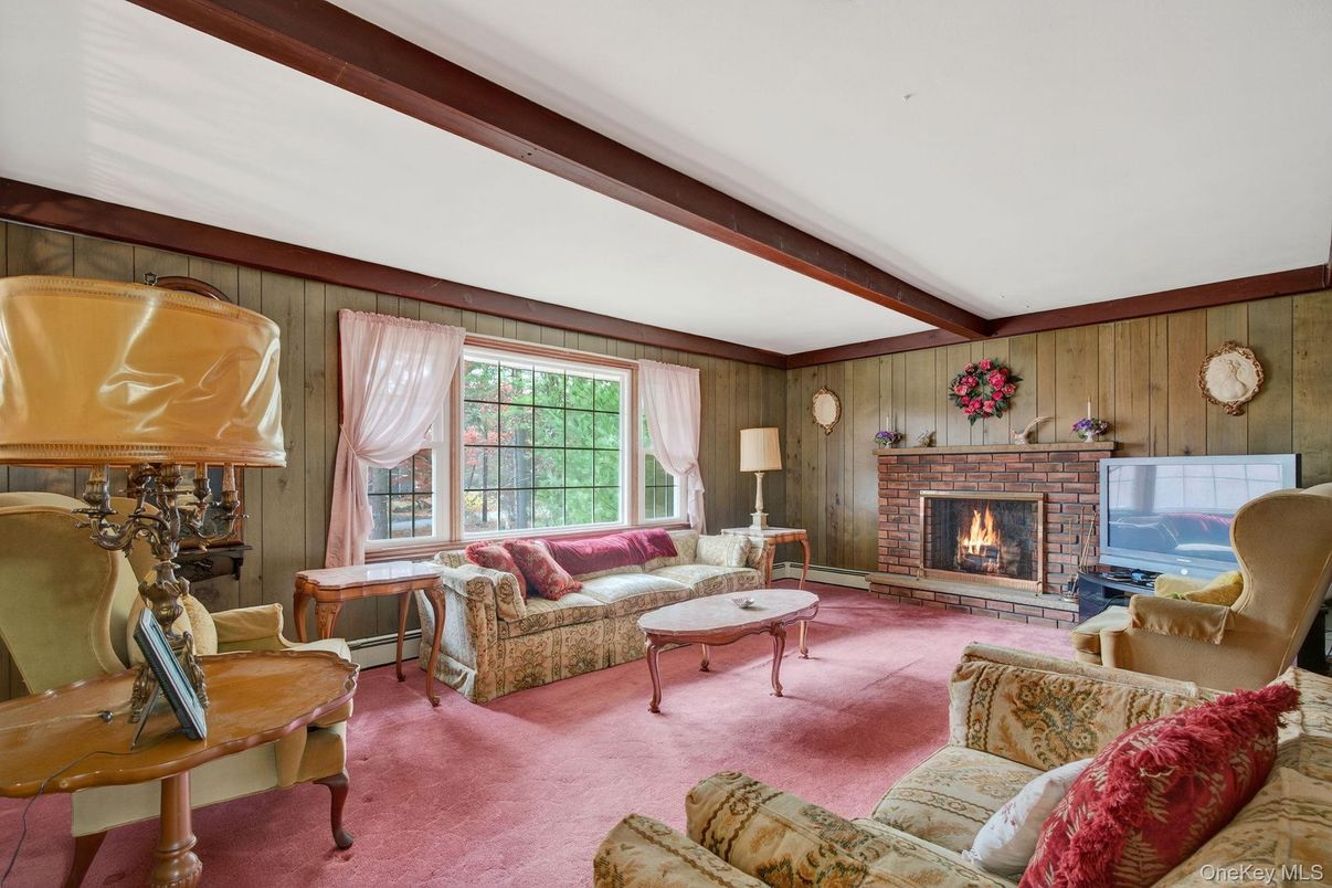 Fireplace, Interior, Living room, Wooden Walls