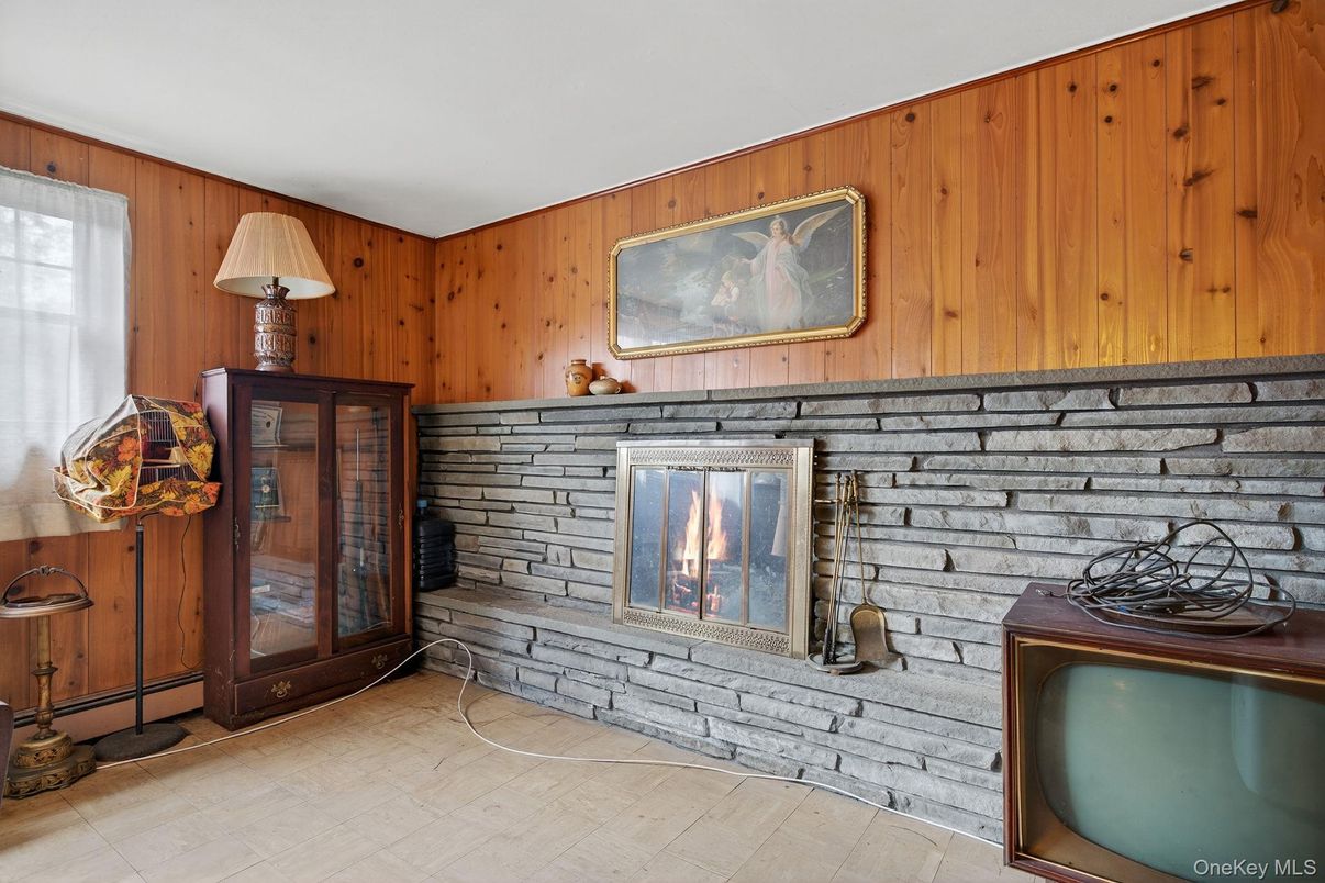 Fireplace, Interior, Wood Texture Flooring, Wooden Walls