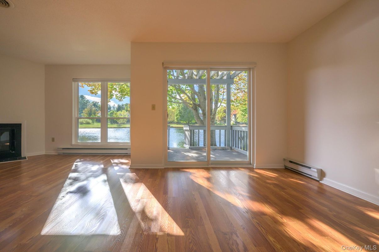 Empty room, Fireplace, Interior, Wood Texture Flooring