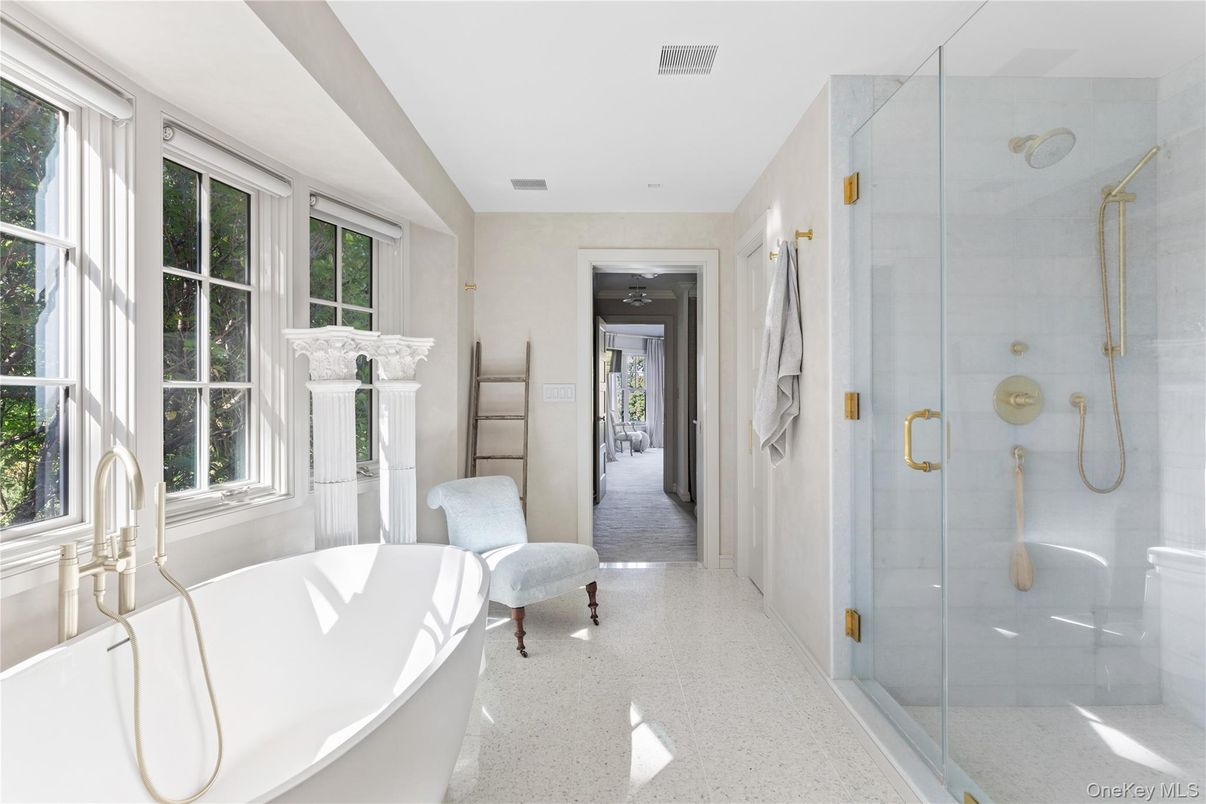 Bathroom, Free Standing Baths, Glass Shower, Interior