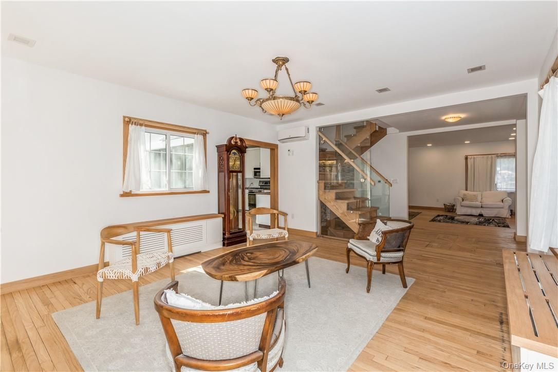 Chandelier, Interior, Living room, Recessed Lighting, Wood Texture Flooring