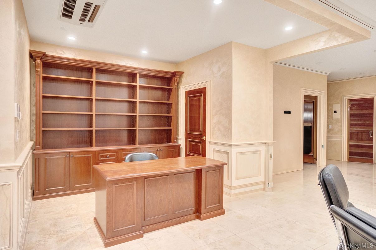 Home Office, Interior, Recessed Lighting