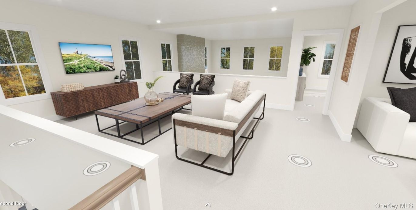 Interior, Living room, Recessed Lighting