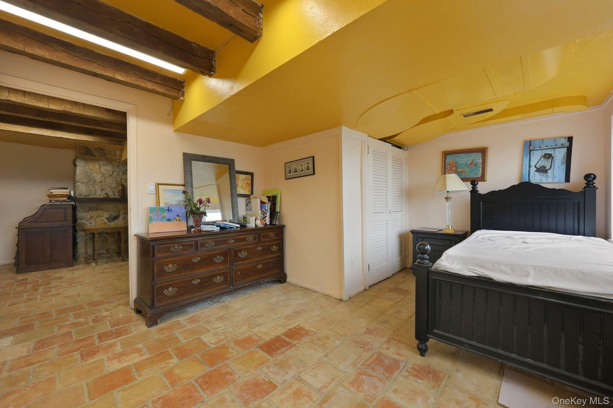 Bedroom, Interior, Wooden Beams