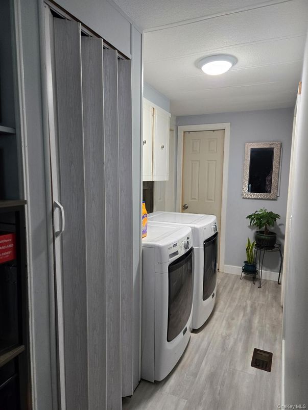 Interior, Recessed Lighting, Washer, Wood Texture Flooring