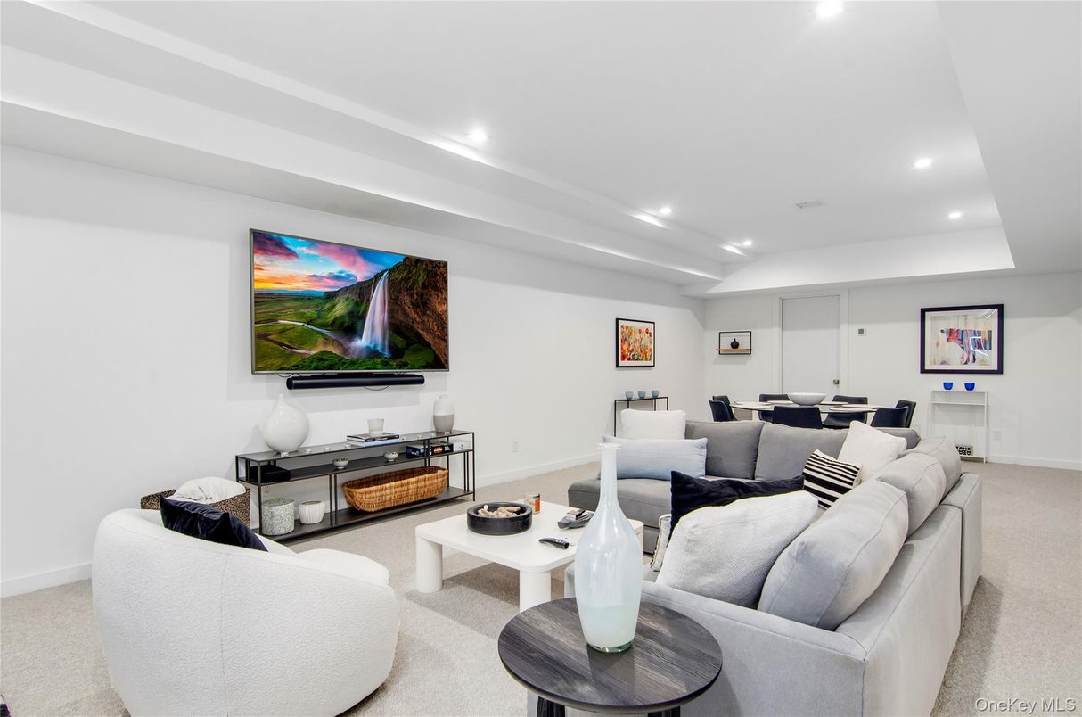 Interior, Living room, Recessed Lighting