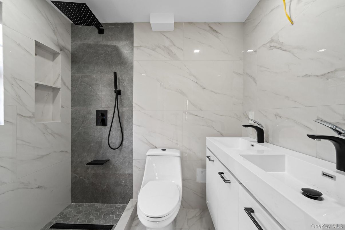 Bathroom, Interior, Marble Walls