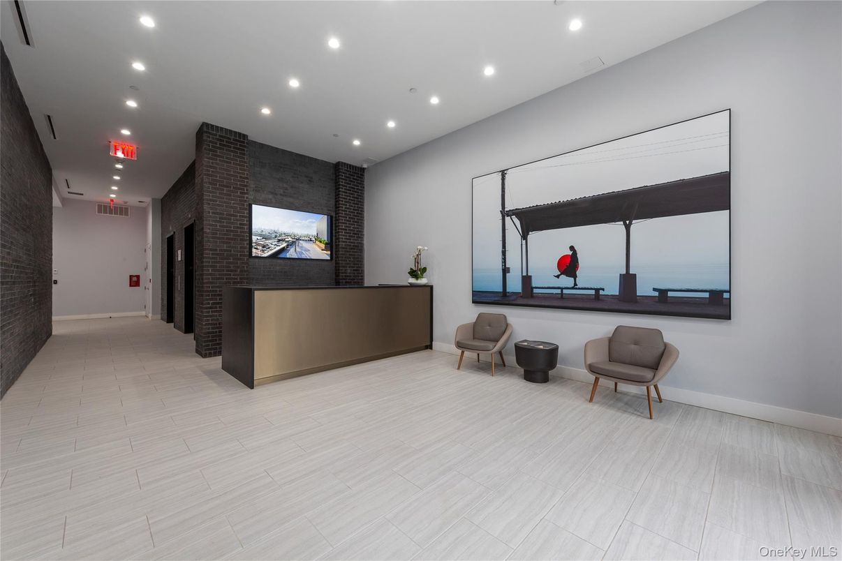 Interior, Recessed Lighting, Stone Walls, Water