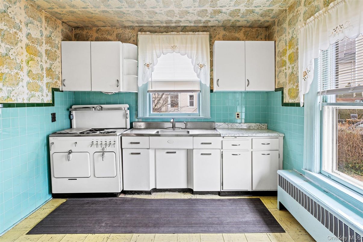 Interior, Kitchen, Wood Texture Flooring
