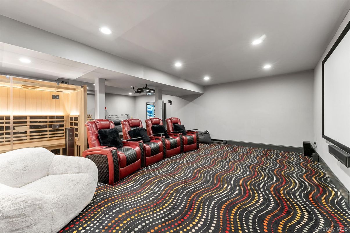 Home Theatre Room, Interior, Projection Screen, Recessed Lighting, Theatre Room