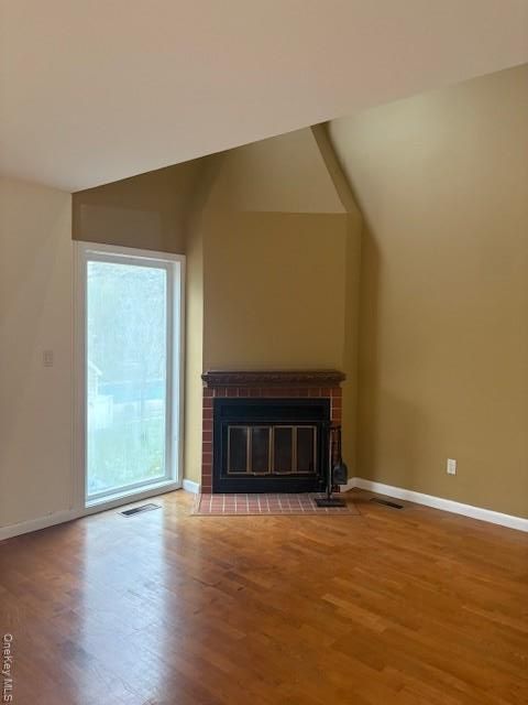 Fireplace, Interior, Wood Texture Flooring