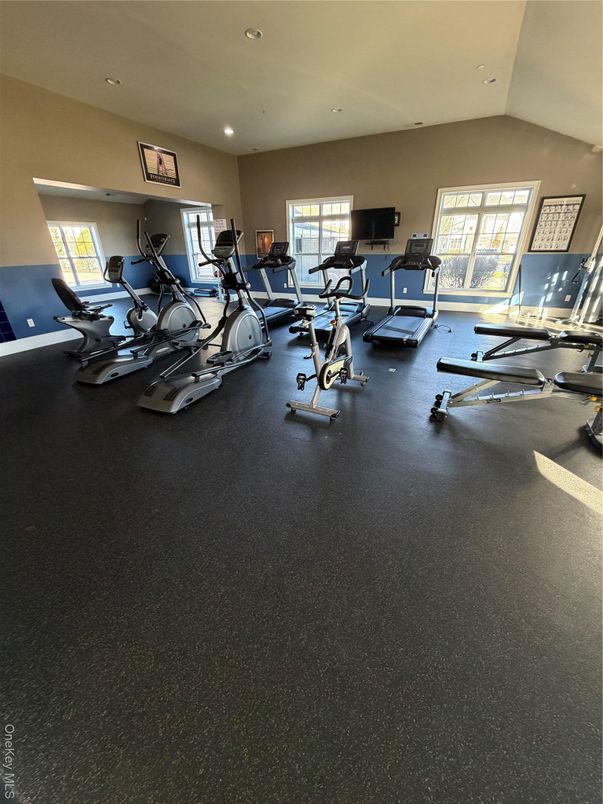Fitness Equipment, Gym, Interior, Recessed Lighting