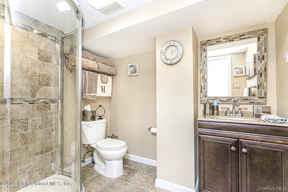 Bathroom, Glass Shower, Interior, Stone Walls
