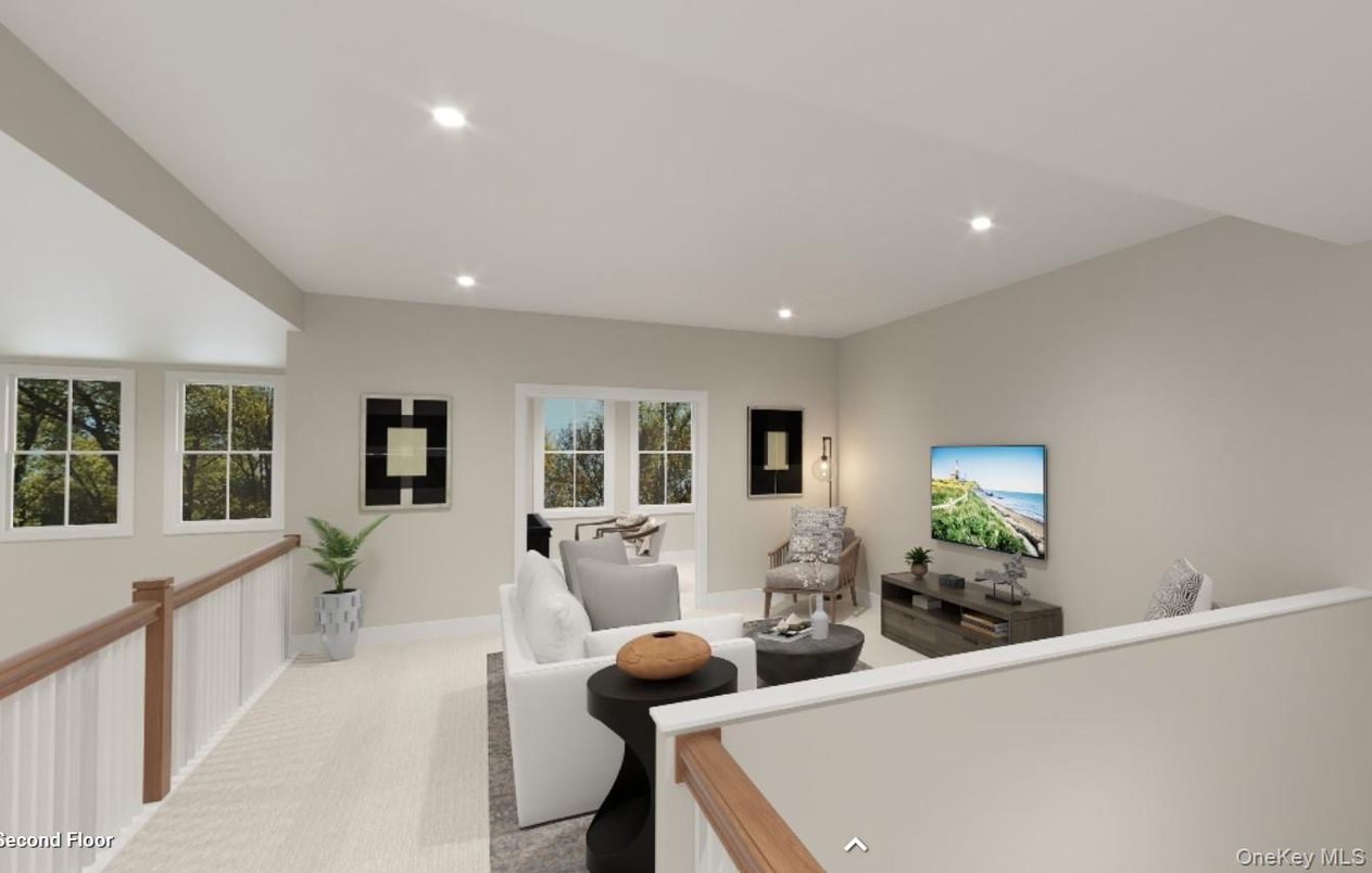 Interior, Living room, Recessed Lighting