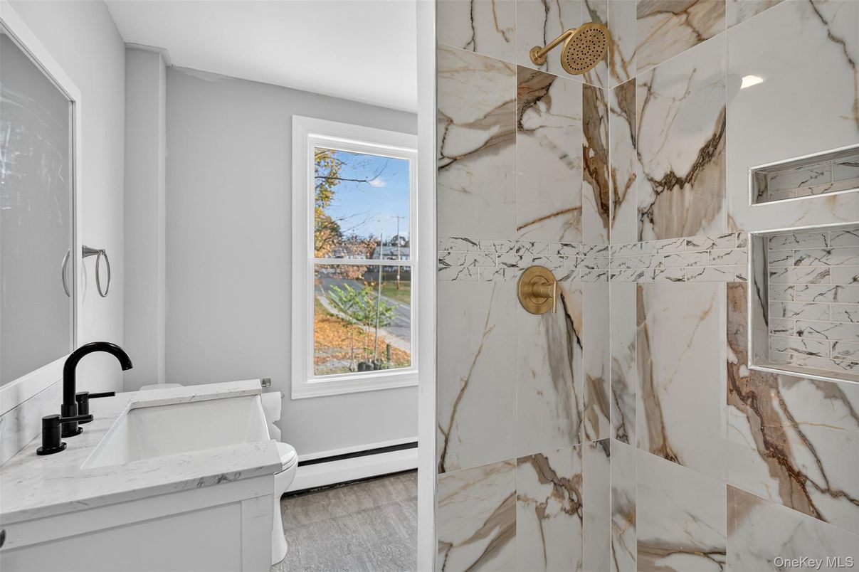 Bathroom, Interior, Marble Walls