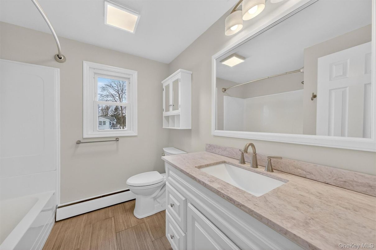 Bathroom, Interior, Wood Texture Flooring