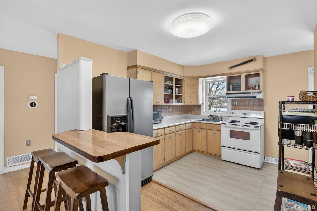 Interior, Kitchen, Wood Texture Flooring