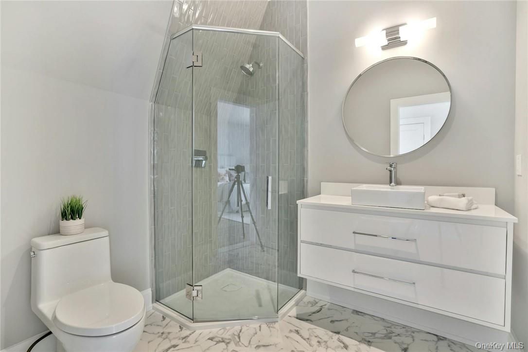 Bathroom, Glass Shower, Interior, Marble