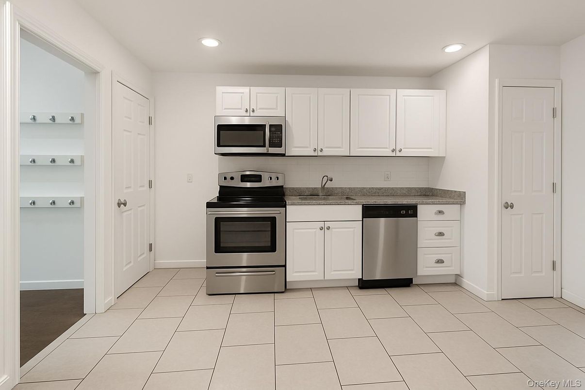 Interior, Kitchen, Recessed Lighting, Stainless Steel Appliances