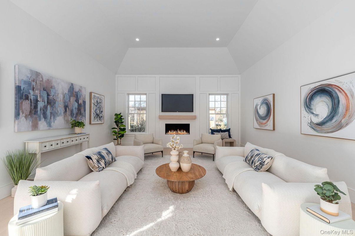 Fireplace, Interior, Living room, Recessed Lighting