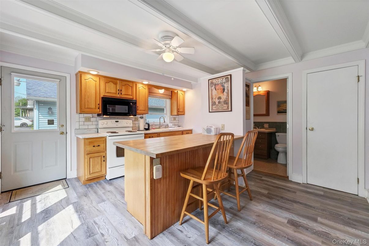 Interior, Kitchen, Wood Texture Flooring