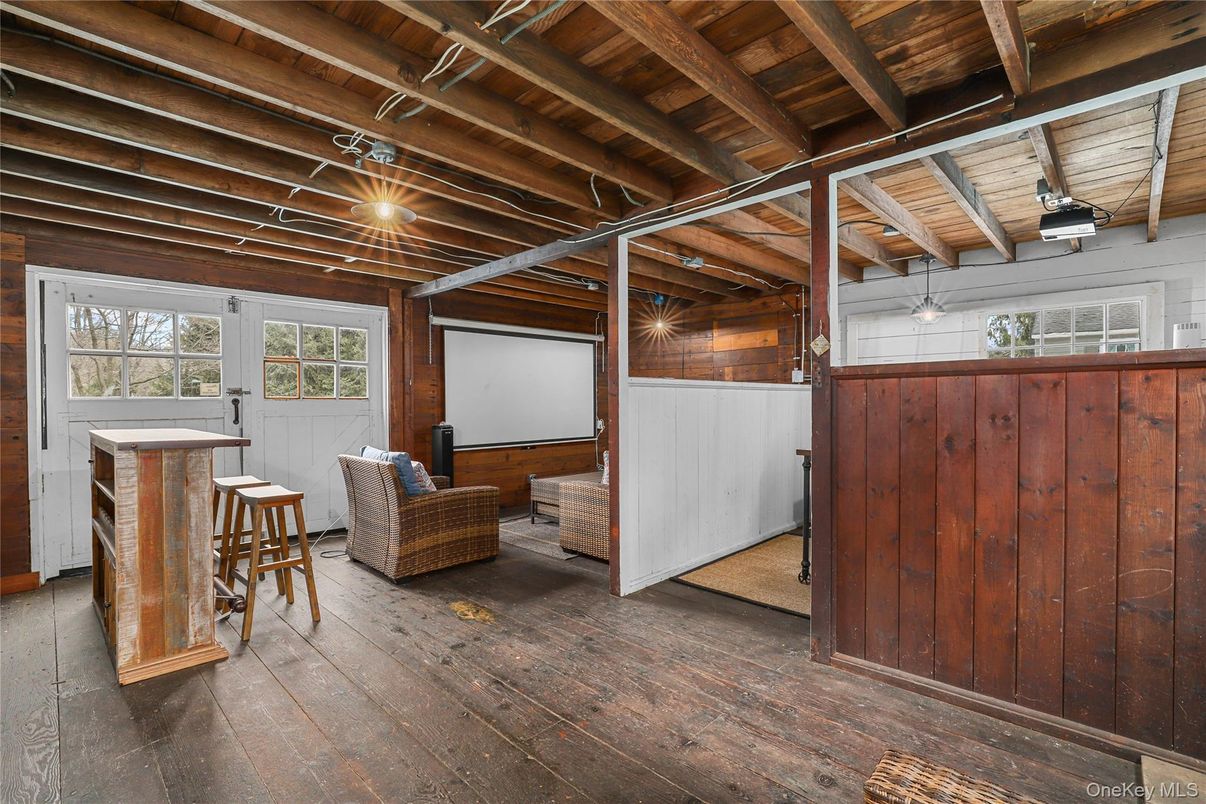 Interior, Projection Screen, Wooden Beams, Wooden Ceilings, Wood Texture Flooring, Wooden Walls