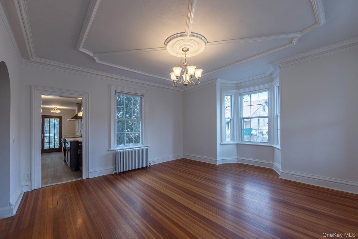 Chandelier, Empty room, Interior, Wood Texture Flooring
