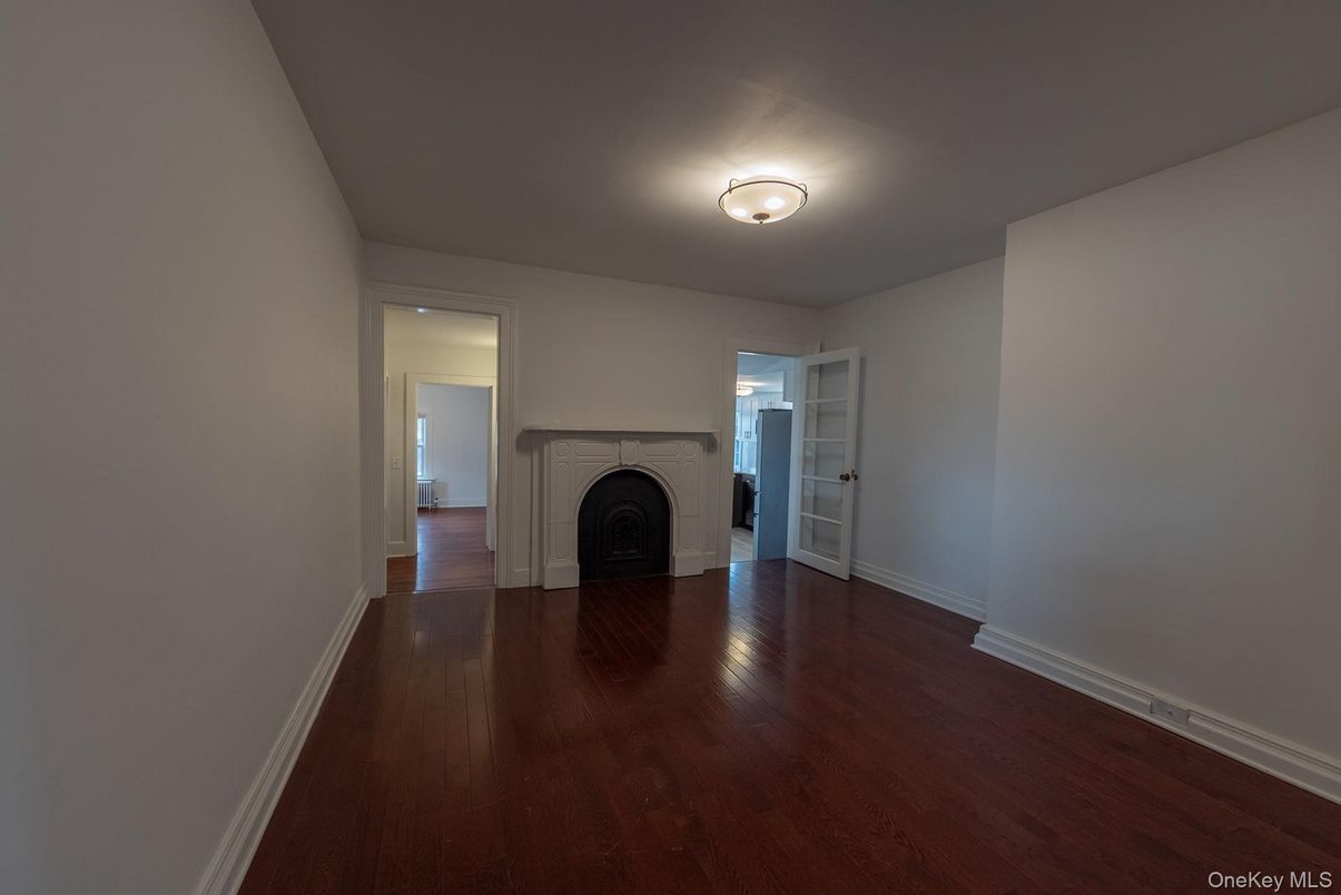 Empty room, Fireplace, Interior, Wood Texture Flooring