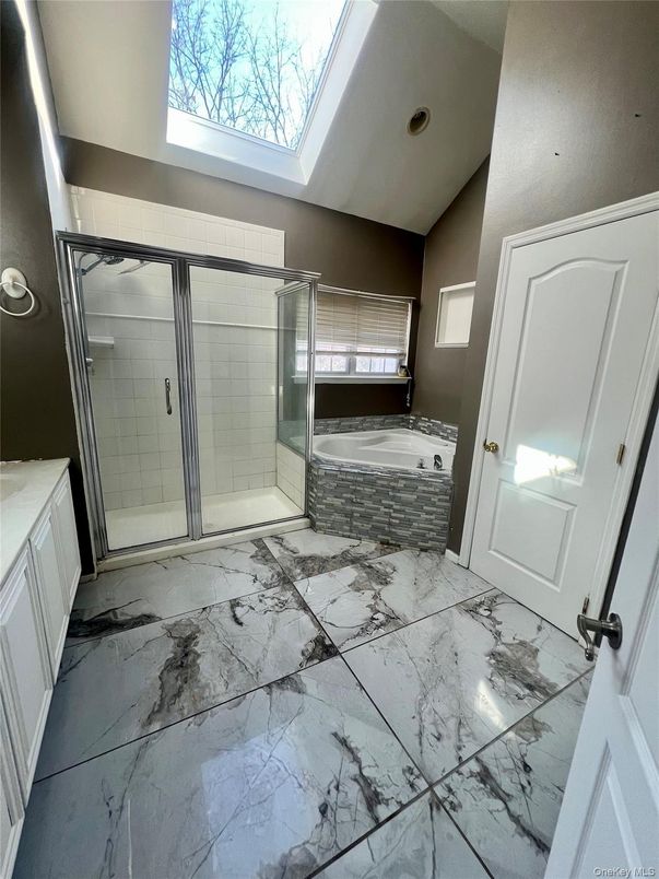 Bathroom, Glass Shower, Interior, Marble