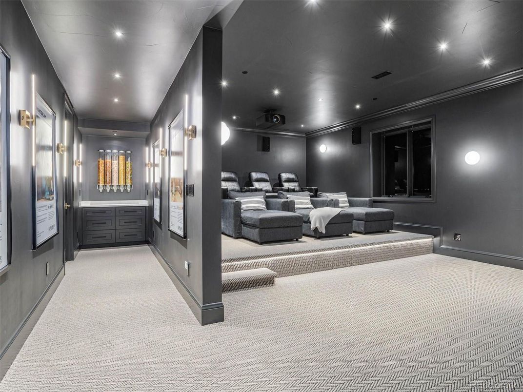 Interior, Recessed Lighting, Theatre Room
