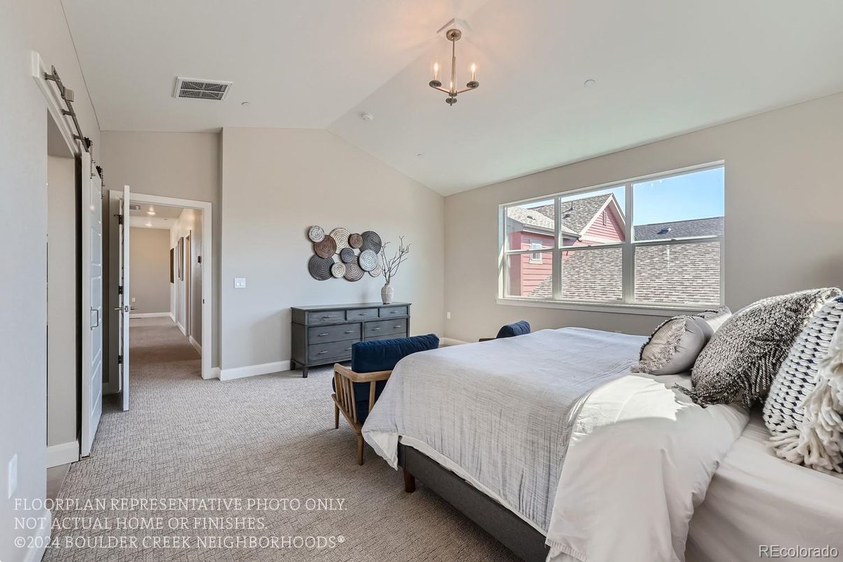 Bedroom, Interior, Pendant Lights