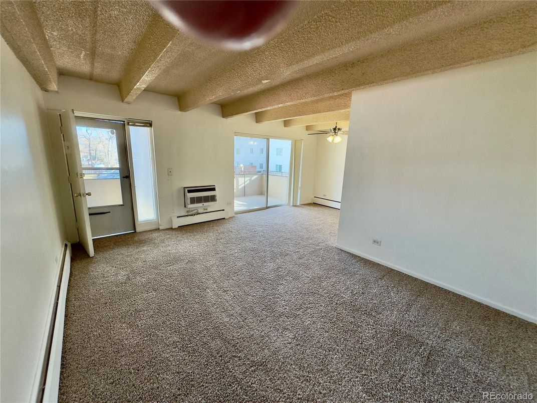 Empty room, Fireplace, Interior