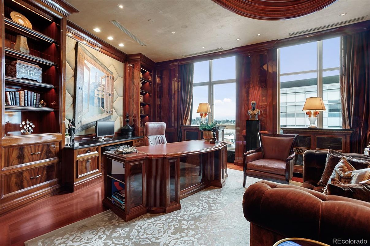 Home Office, Interior, Recessed Lighting