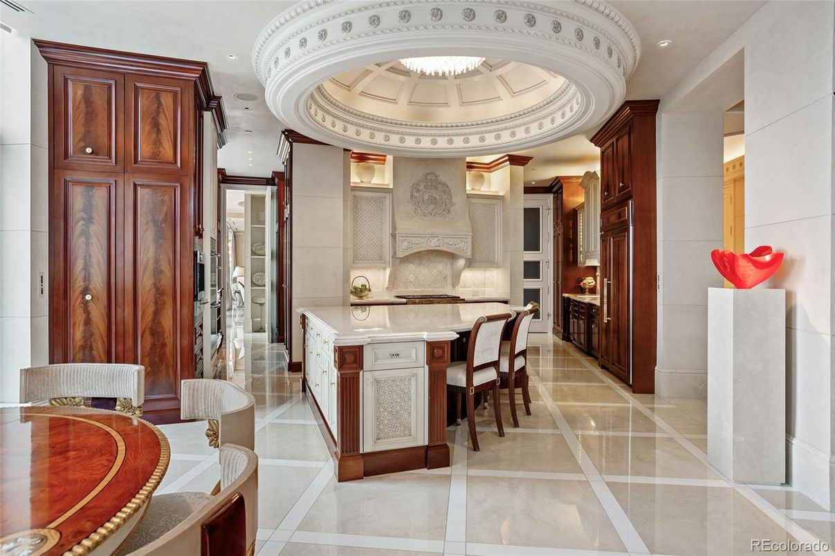 Chandelier, Dining room, Interior, Kitchen, Recessed Lighting