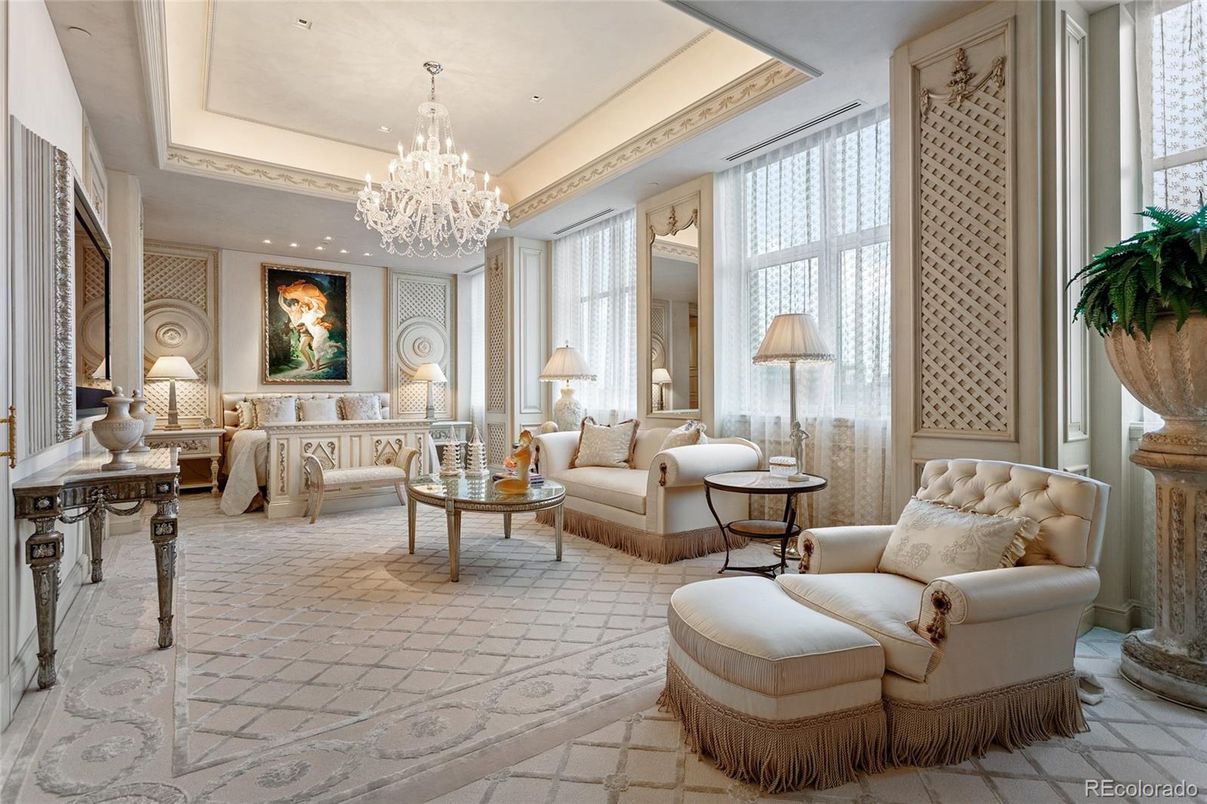 Chandelier, Interior, Living room, Recessed Lighting