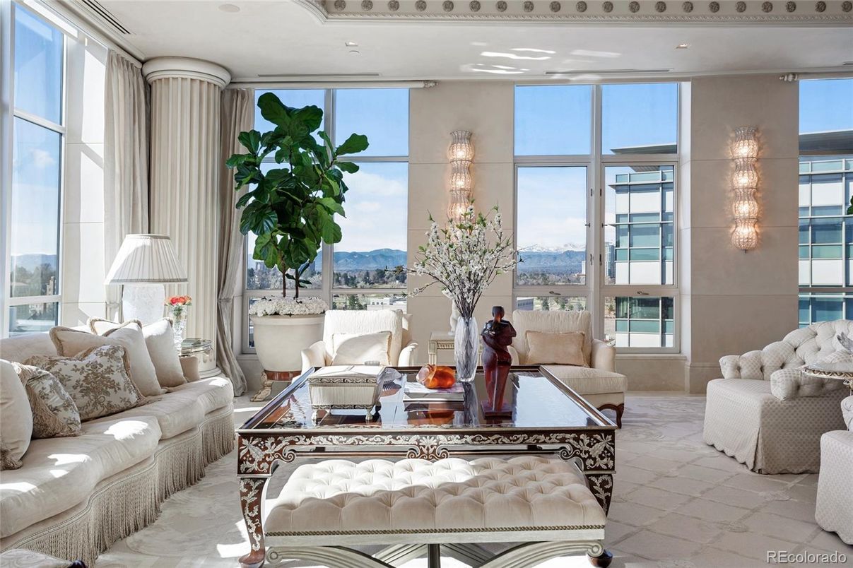 Interior, Living room, Recessed Lighting