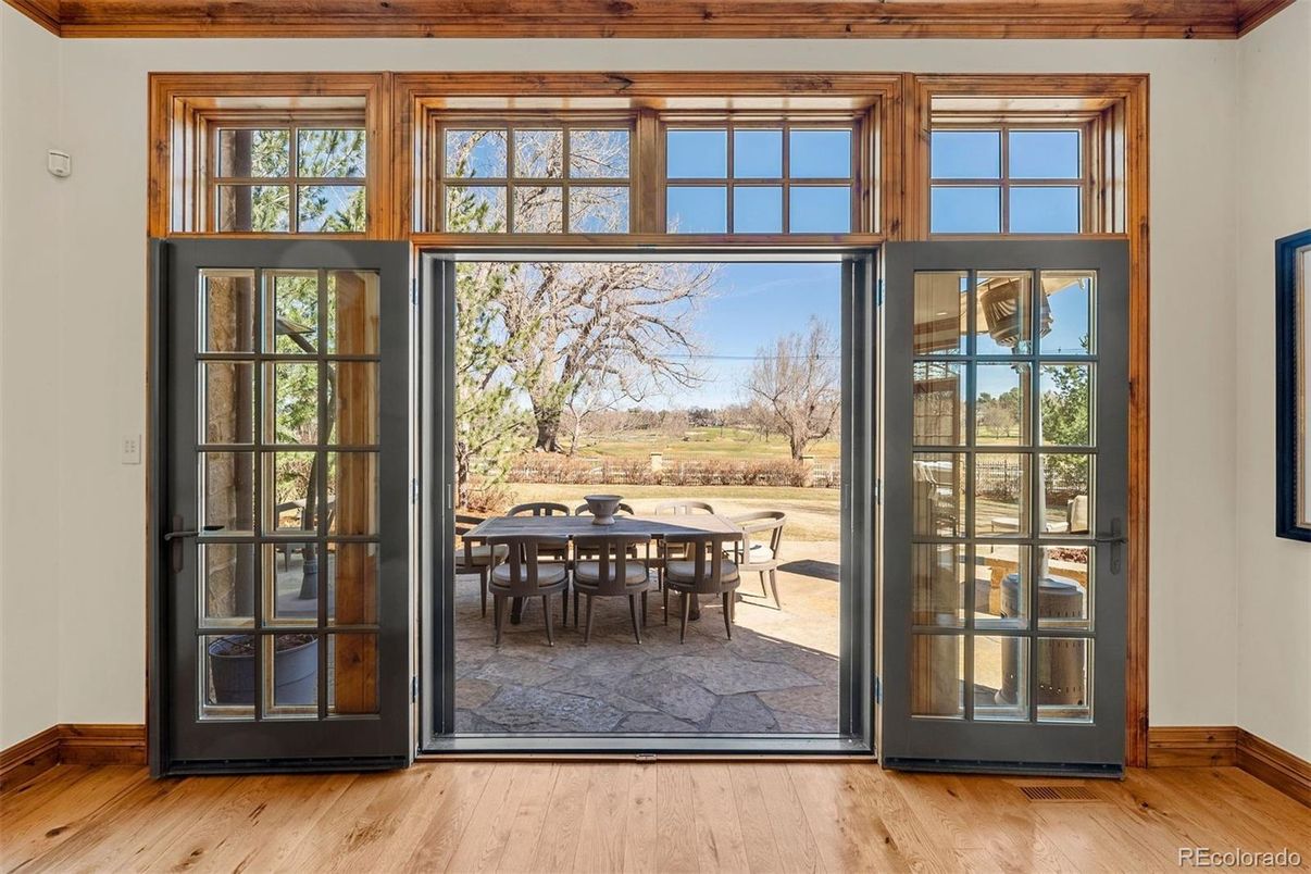 Dining room, Interior, Wood Texture Flooring