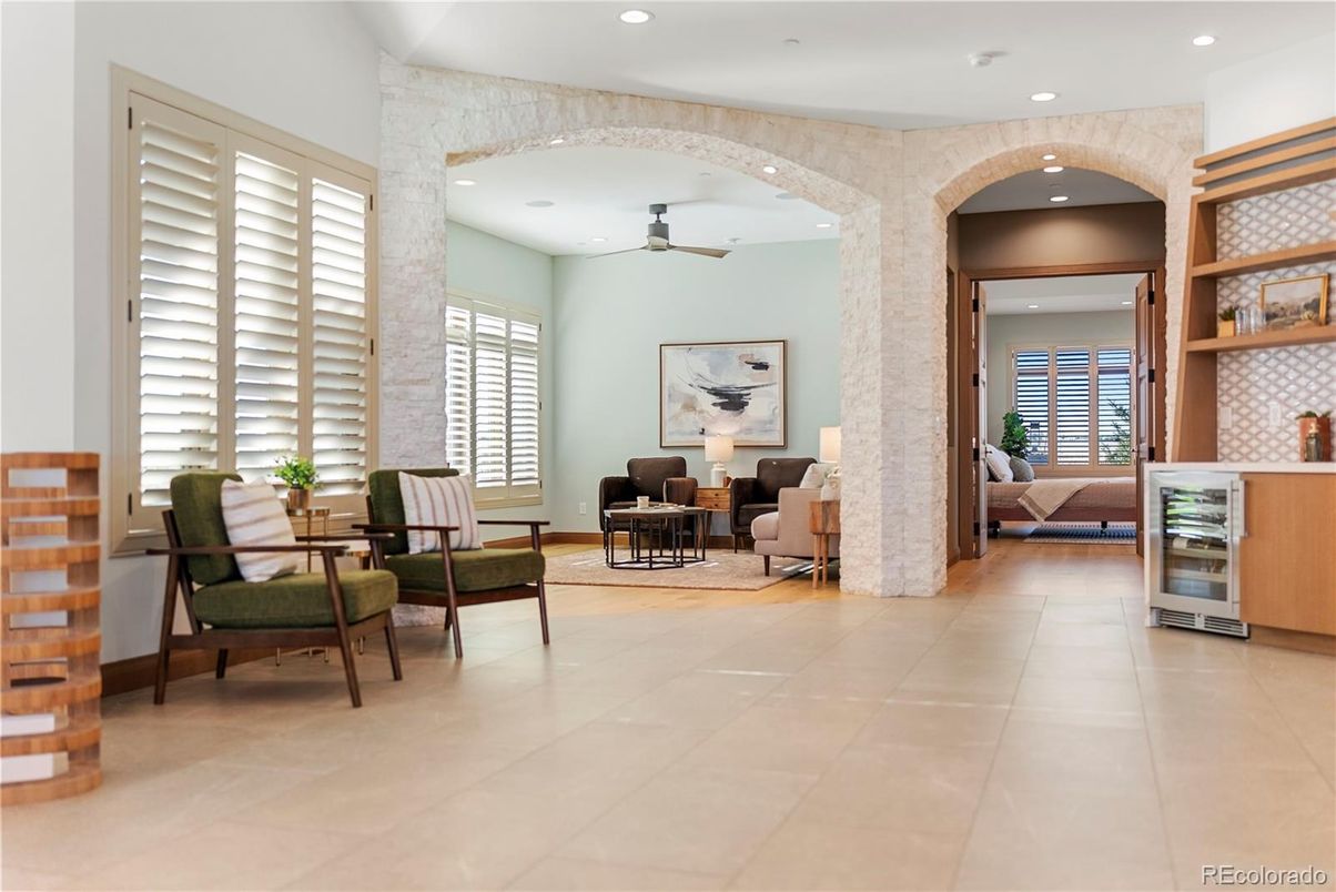 Interior, Living room, Recessed Lighting