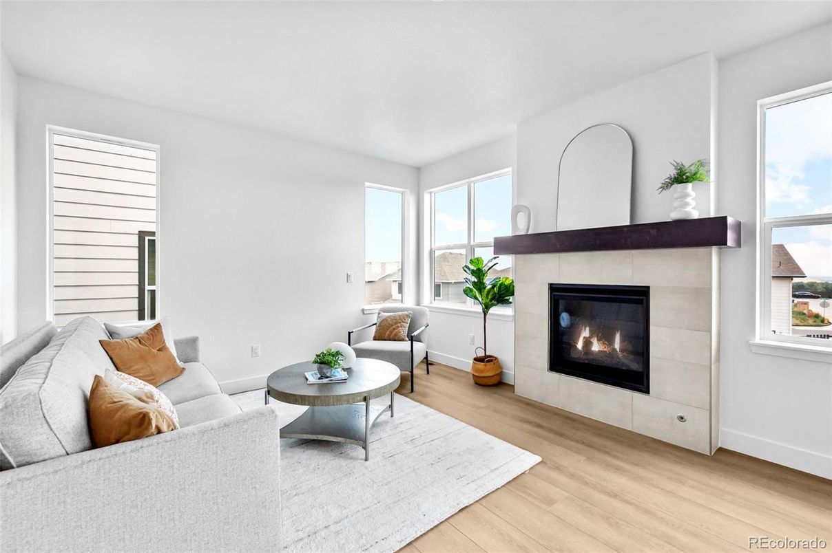 Fireplace, Interior, Living room, Wood Texture Flooring