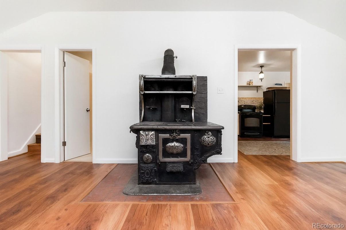 Fireplace, Interior, Wood Texture Flooring