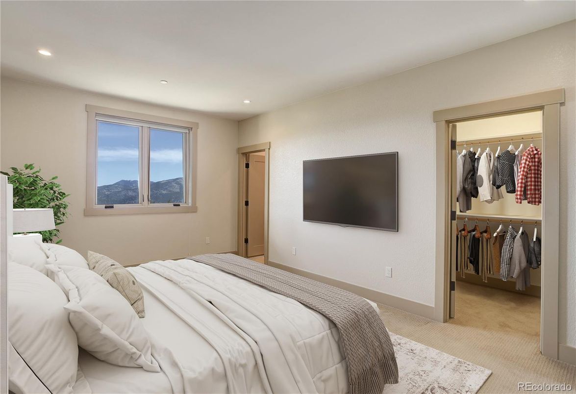 Bedroom, Interior, Recessed Lighting