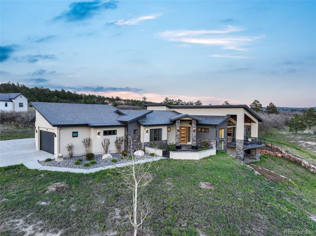 Attached, Backyard, Exterior, Facade, Mediterranean